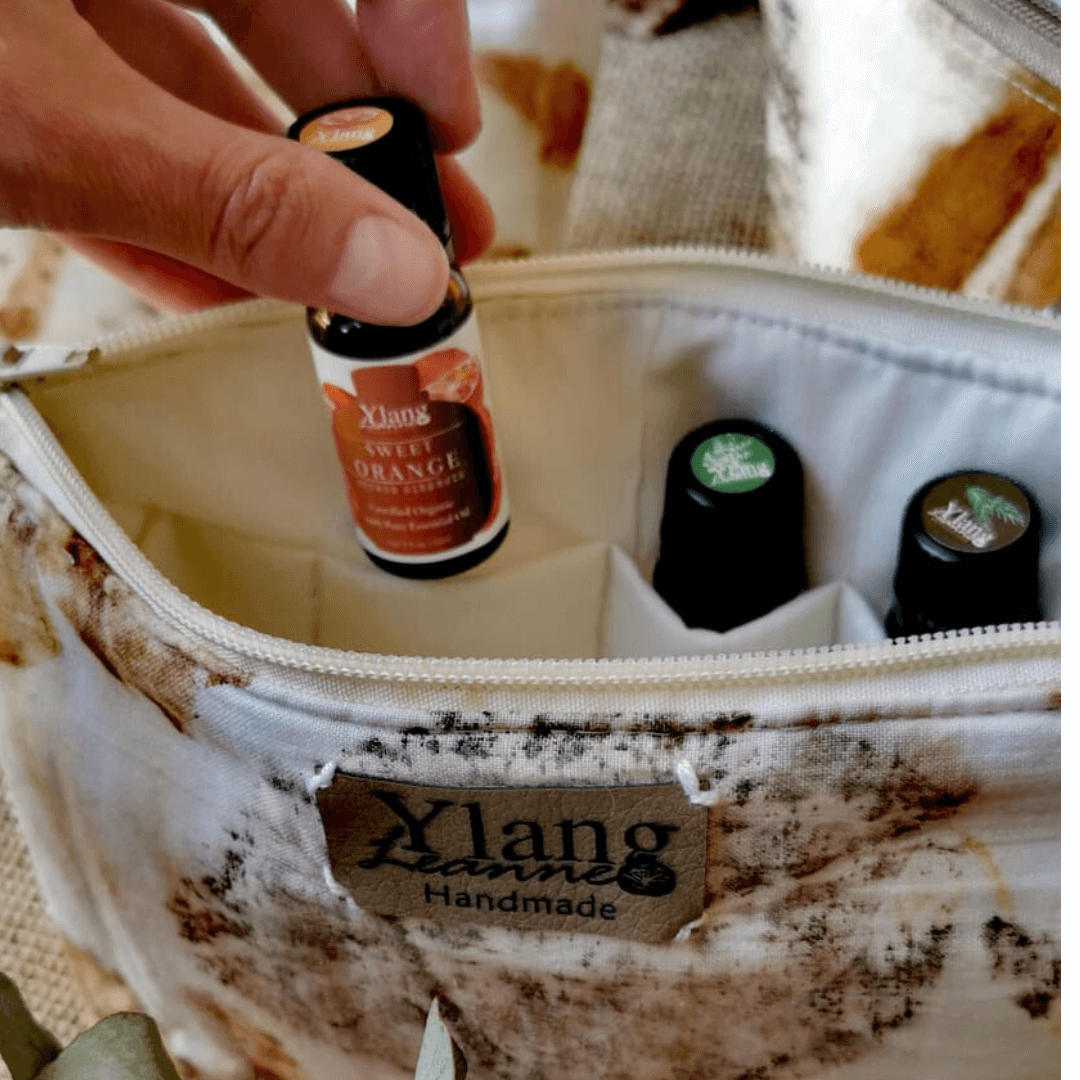 Eco Print Essential Oil Bag - Image 3