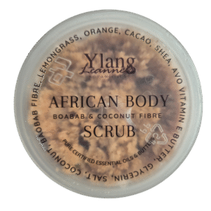 African Body Scrub Shea Butter Boabab & Coconut Fibre
